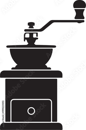 Black manual coffee grinder manual grinder vintage grinder