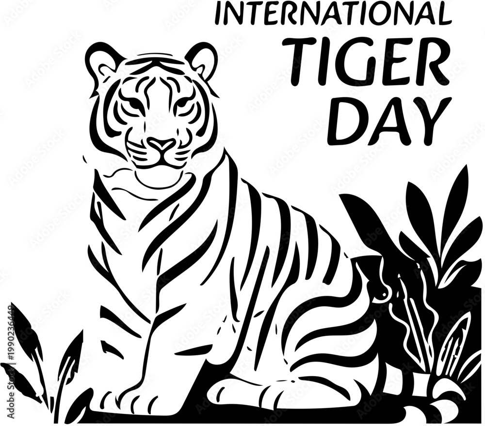 Obraz premium World internasional Tiger day 