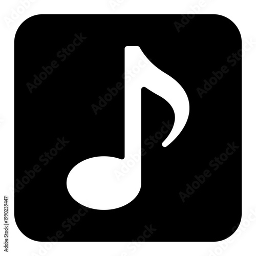 シンプルな音符のイラスト素材 ベクター