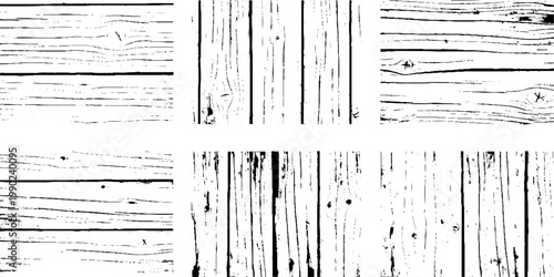 Collection of grunge wooden sets backgrounds and panels for design pattern