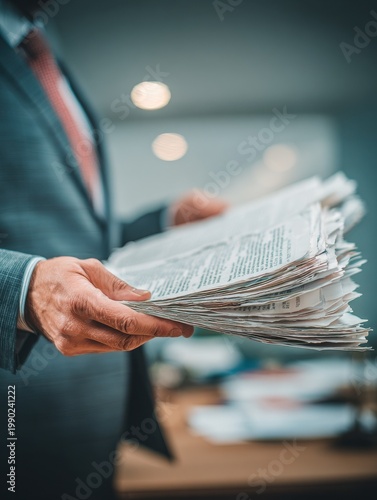 lawyer hands holding documents