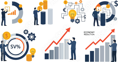 Business Growth Statistics Graph.