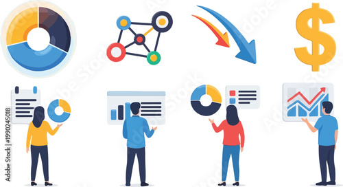 Business People Analyzing Data.