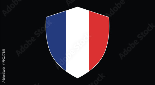 Minimal Bastille Day France Icon Set Collection