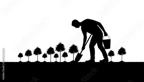 golf player silhouette