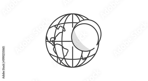 Globe Earth Planet World Map.