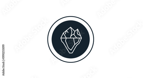 Diamond Icon Graphic Design Element.