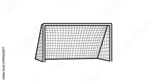 Soccer goal net football target.