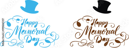 Labor day celebration hats and festive memorial day greetings for a relaxing holiday