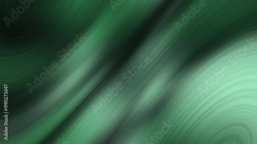 Green Wave Abstract Background with Smooth Flowing Lines and Elegant Dynamic Motion Texture