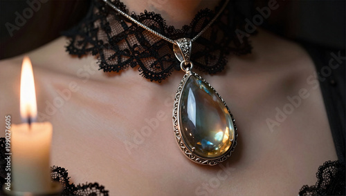 Gothic Lace and Polished Whitby Jet Editorial