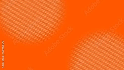 Orange abstract background animation with halftone dots elements