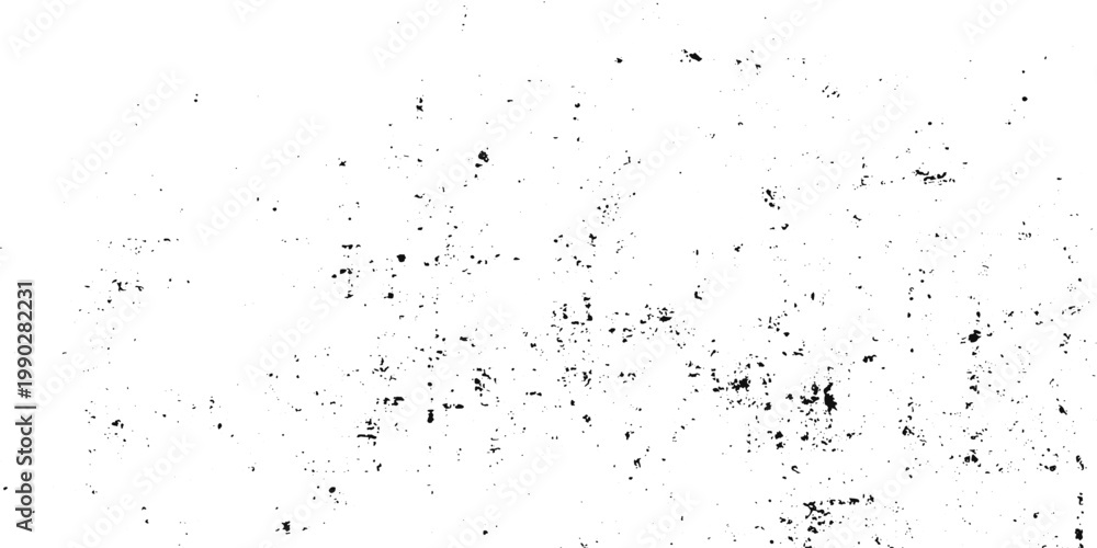 Fototapeta premium Distressed white background with fine grit black speckles dust and scratch grunge texture overlay.