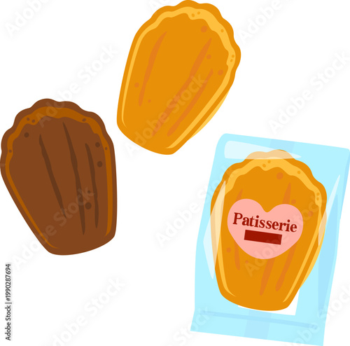 個包装のマドレーヌ