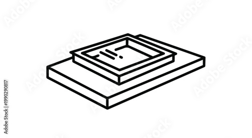 Classical storefront buildings row facade sketch