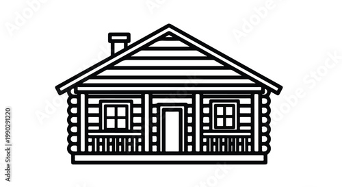 Sketch of industrial power plant facility