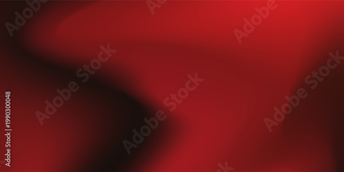 Abstract Deep Red and Black Fluid Gradient Wave Background