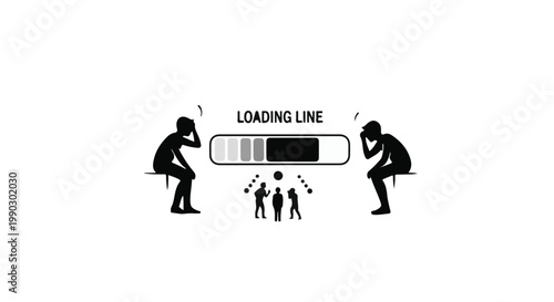 family loading concept with parents and kids