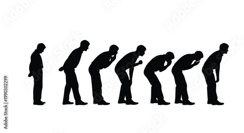 businessman bending over back pain