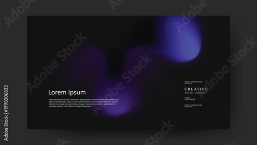 Abstract digital art a dark and moody composition with blue and purple hues