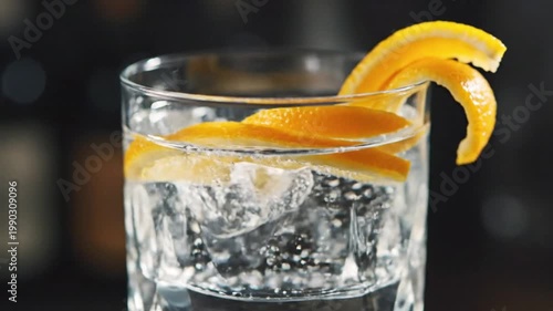 Sparkling Refreshment A perfectly crafted cocktail with effervescent bubbles and a vibrant citrus twist, ideal for a sophisticated evening or a sunny afternoon enjoyment