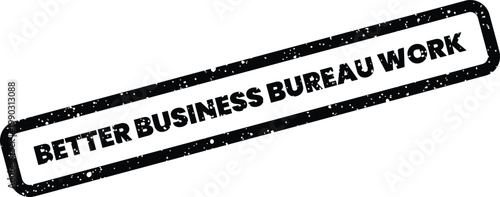 Distressed rectangular seal mark with diagonal text signifying enhanced enterprise management and accomplished professional effort