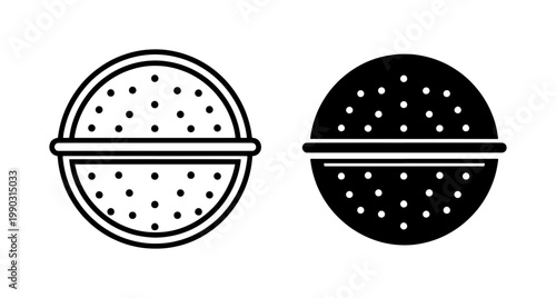 Tea Infuser Ball Icon Set for Brewing Loose Leaf