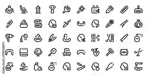 Hairdressing And Barber Shop Icon