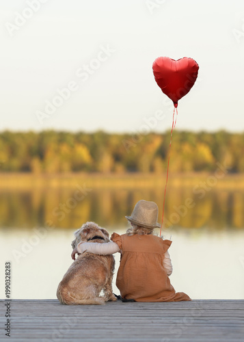 Springtime Bonding on a Coastal Wooden Pier