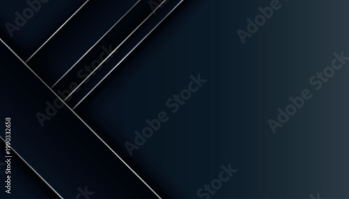 Abstract background with overlapping geometric layer design and shiny metallic line decoration. Vector illustration eps. 2