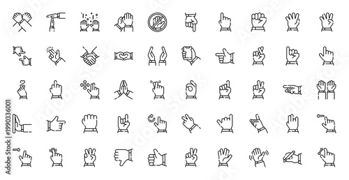 Hand Gestures Emotions Icon