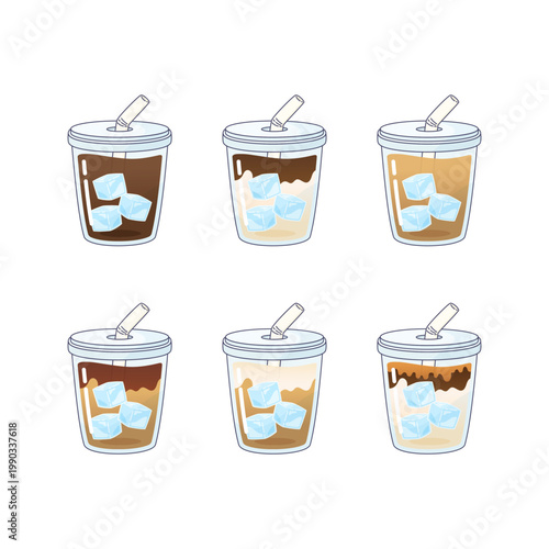 coffee cup straw set