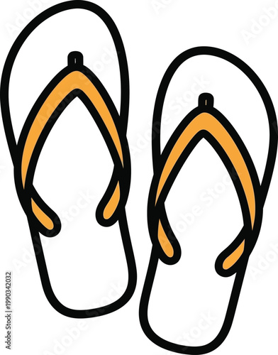 flip flops vector illustration