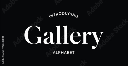 Introducing the Gallery Alphabet in a modern and sleek design