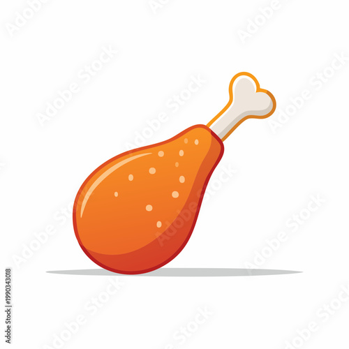 Cartoon Fried Chicken Leg