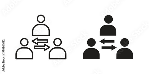 Mediator icon for web and mobile app. Vector icons
