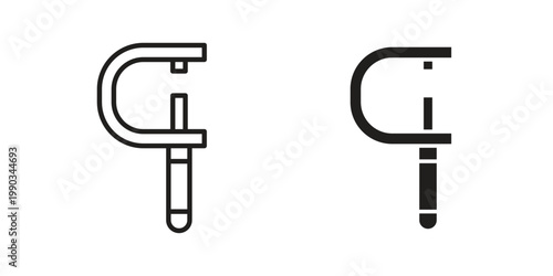 Micrometer icon for web and mobile app. Vector icons