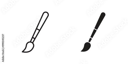 Paint brush icon for web and mobile app. Vector icons