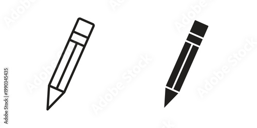 Pencil icon for web and mobile app. Vector icons