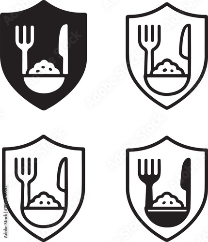 Isolated Food security awareness campaign, food security awareness campaign, global hunger relief, nutrition education, sustainable food system, charity support, awareness poster, vector icon 