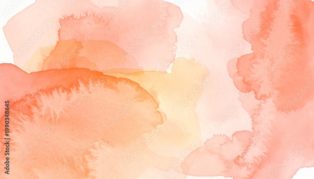 Fototapeta premium Abstract watercolor hand painted background with pink textured splashes and soft artistic details