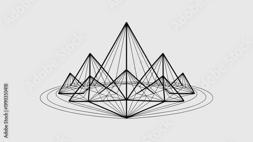 Crystalline data peak cluster – Great for algorithmic trading, cloud resource tracking, or high-density information mapping.
