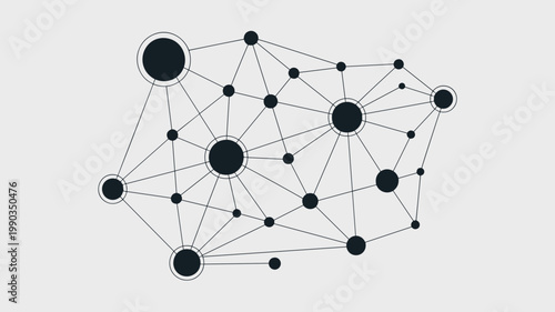 Variable-scale data web constellation – Great for big data ecosystems, social graph mapping, or interconnected tech brands.