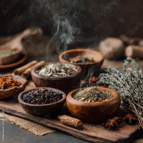 detox herbs and steam, natural spa ingredients