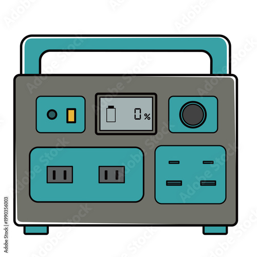 ポータブル電源・０％表示