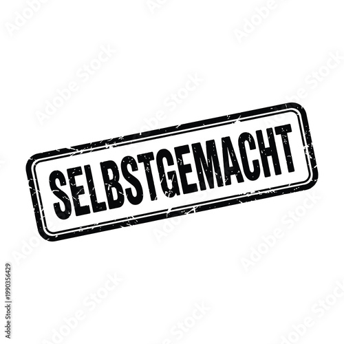 Selbstgemacht stamp on white background