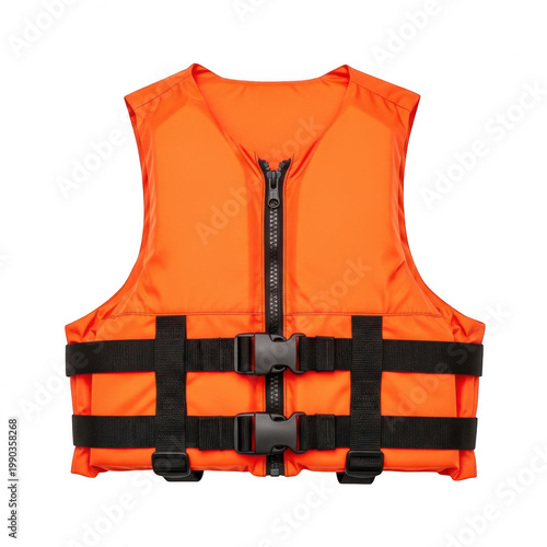 High Visibility Orange Life Jacket for Safety and Rescue Operations