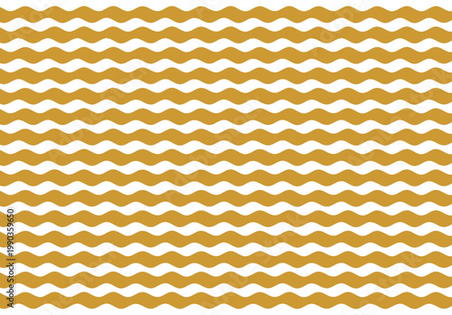 Patrón de líneas onduladas horizontales de color ocre y blanco
