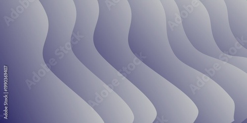 Abstract blue gradient wavy layered background with smooth curves