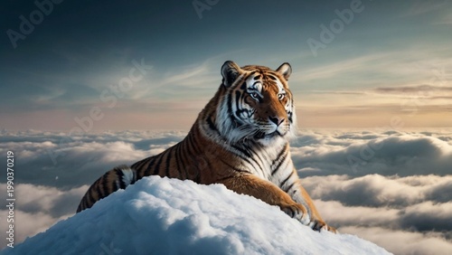 a Siberian tiger Ai generative